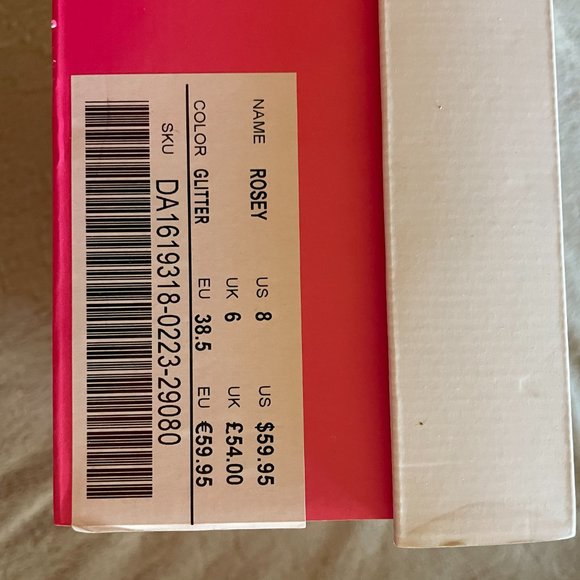 Silver Glitter high heels; Size 8; JustFab - Picture 3 of 3